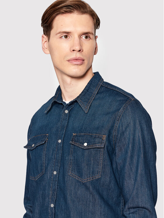 Pepe Jeans Pepe Jeans traper košulja Hammond PM307509 Tamnoplava Regular Fit