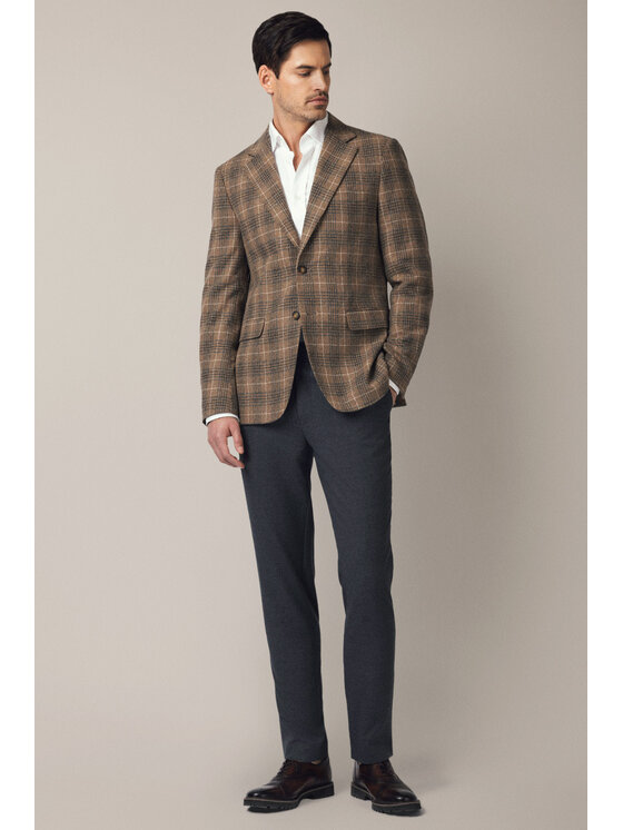Lancerto Lancerto Marynarka Scanno MA131225000021 Beżowy Slim Fit