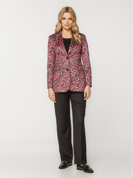 Willsoor Willsoor Marynarka 67907 Bordowy Regular Fit