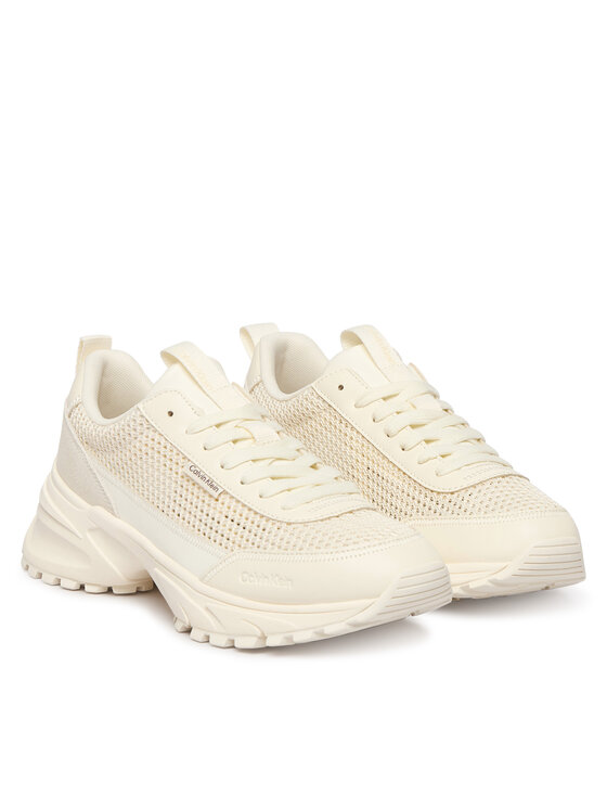 Calvin Klein Calvin Klein Sneakersy Hike Runner Lup Lin Mesh HW0HW03000 Biela