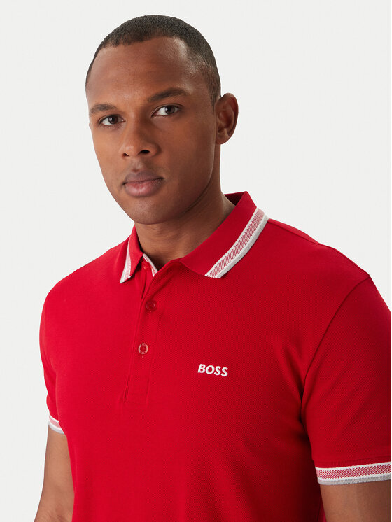 BOSS BOSS Polo majica Paddy 50469055 Rdeča Regular Fit