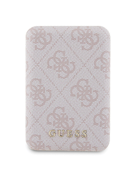 Guess Guess Zestaw prezentowy etui do iPhone 15 Pro Max + powerbank 4G Metal Logo Różowy