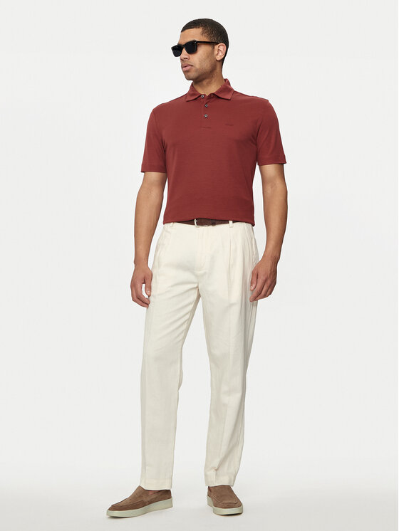 BOSS Boss Polo majica Press 55 50508830 Rdeča Regular Fit