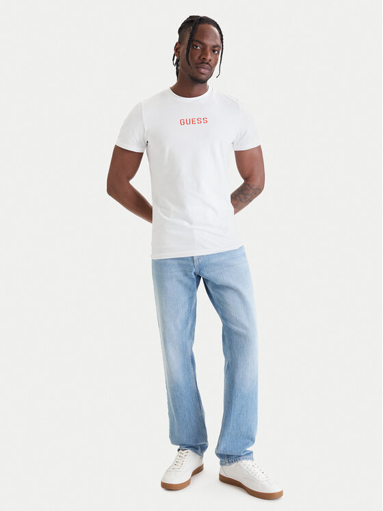 Guess Guess T-Shirt U6GM01 K6YW1 Biały Regular Fit
