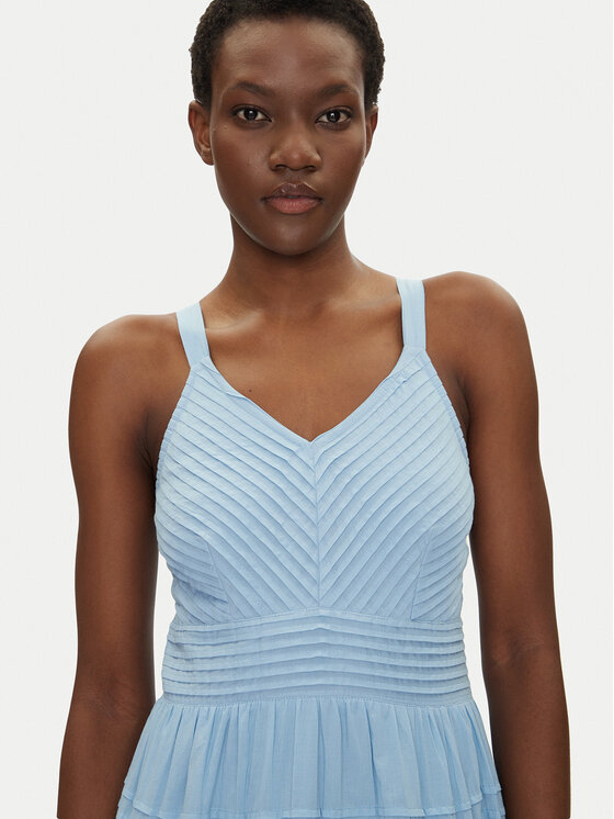 Iconique Iconique Φόρεμα καλοκαιρινό IC25-064 Γαλάζιο Regular Fit