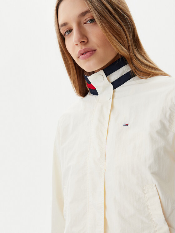 Tommy Jeans Tommy Jeans Prechodná bunda Essential DW0DW20439 Écru Regular Fit