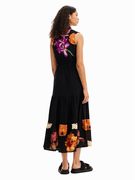 Desigual Desigual Повсякденна сукня Suiza-Lacroix 23SWVW77 Чорний Regular Fit