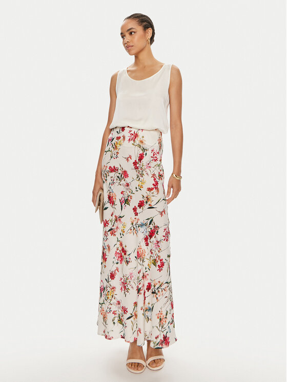 ViCOLO ViCOLO Maxi szoknya TB2126 Ekru Regular Fit