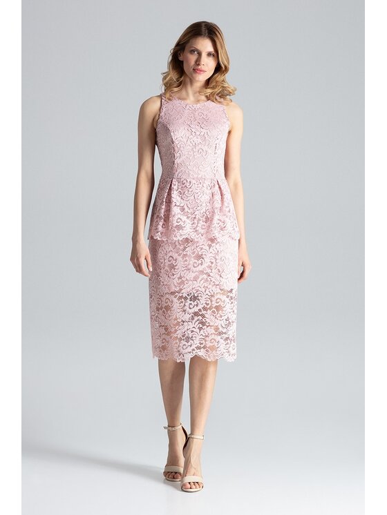 FIGL FIGLFIGL Vestito M640 Rosa Regular Fit