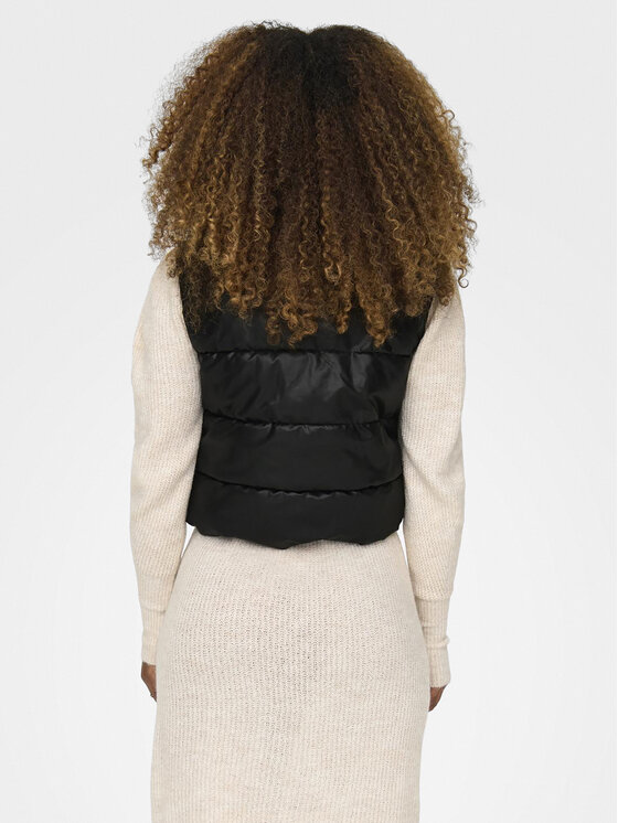 ONLY ONLY Αμάνικο Μπουφάν Anja 15316064 Μαύρο Regular Fit