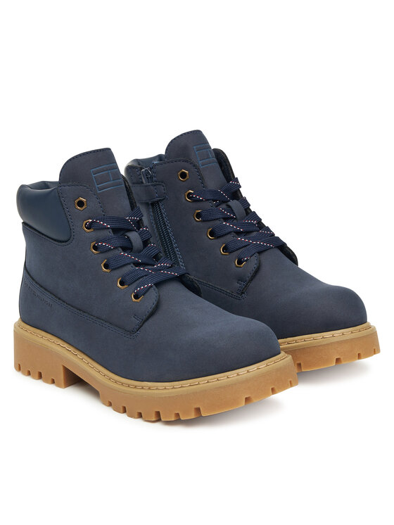 Tommy Hilfiger Tommy Hilfiger Schnürstiefeletten T3X5-34125-1269 D Dunkelblau