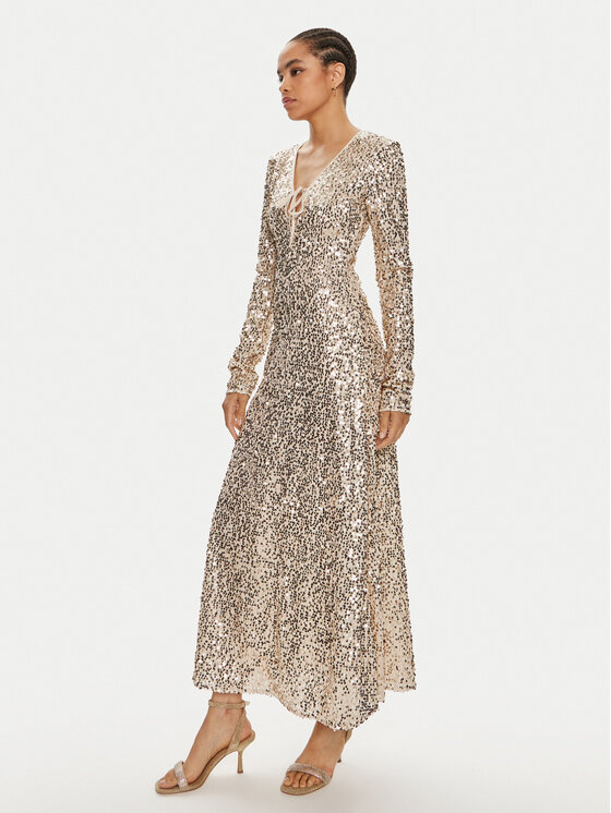 ROTATE ROTATE Вечірня сукня Sienna 1126261531 Золотий Slim Fit