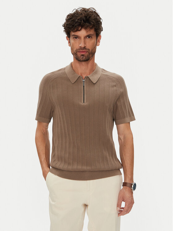 Michael Kors Michael Kors Polo majica CT560GT469 Rjava Regular Fit