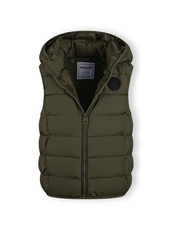 minoti minoti Kamizelka 17GILET 4 Khaki Regular Fit