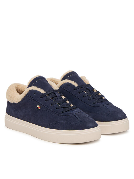 Tommy Hilfiger Tommy Hilfiger Sneakersy Th Chic Cupsole Wl FW0FW09597 Granatowy