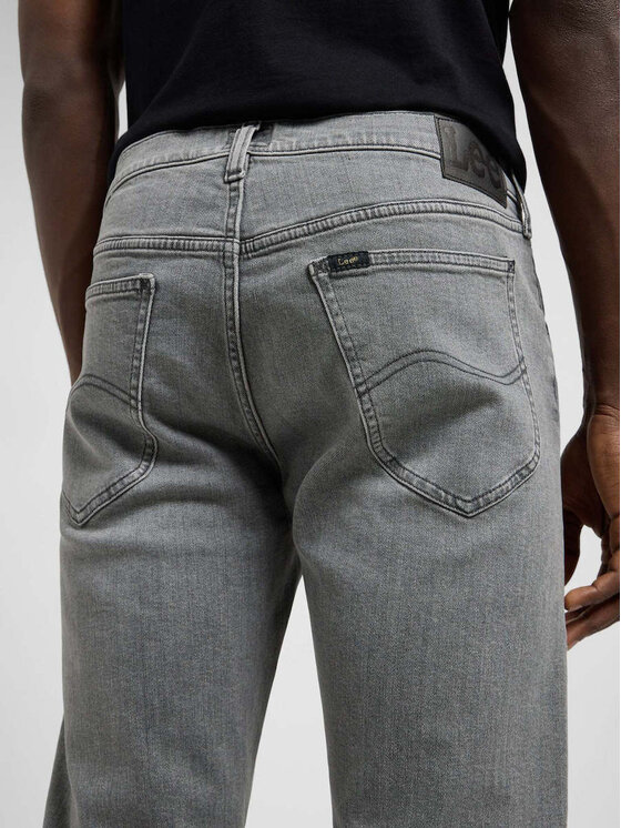 Lee Lee Jeansy DAREN ZIP FLY Szary Straight Fit