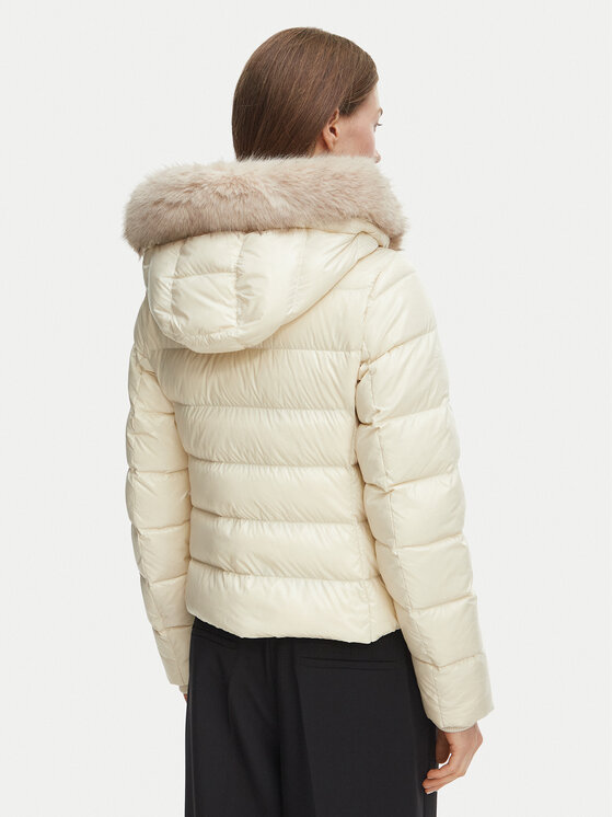Tommy Hilfiger Tommy Hilfiger Daunenjacke WW0WW51516 Creme Slim Fit
