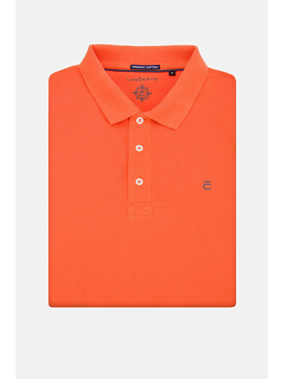 Lancerto Lancerto Polo Patrick Pomarańczowy Regular Fit