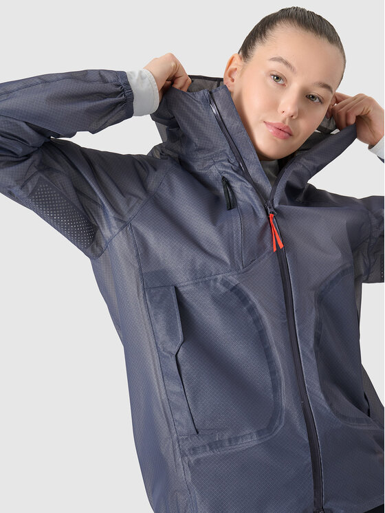 4F 4F Kurtka outdoor FREEMAKE Szary ciemny Regular Fit