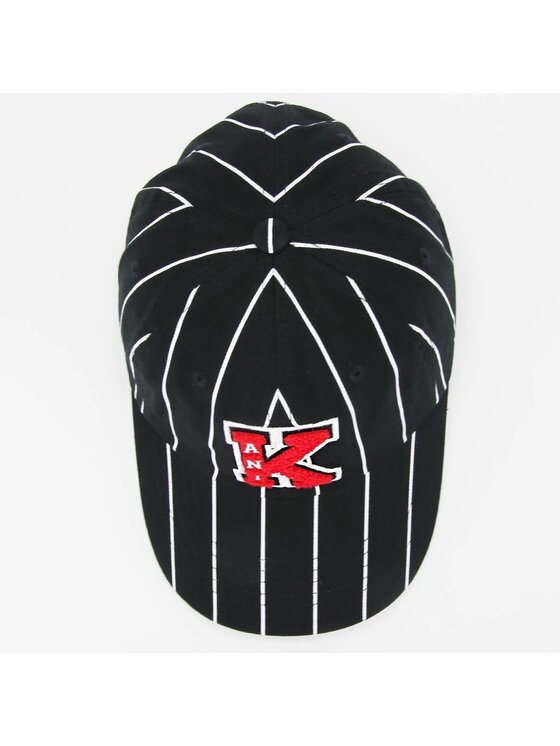 Karl Kani Karl Kani Cappellino RETRO PATCH PINSTRIPE CAP Nero