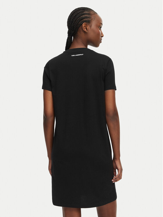 KARL LAGERFELD KARL LAGERFELD Повсякденна сукня B2W13071 Чорний Regular Fit