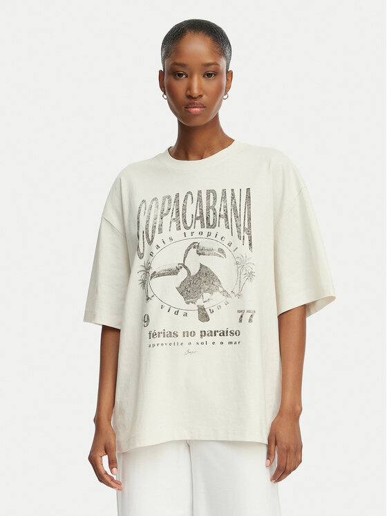 BOSS BOSS T-Shirt C_Eboys_2 50559078 Hellbeige Relaxed Fit