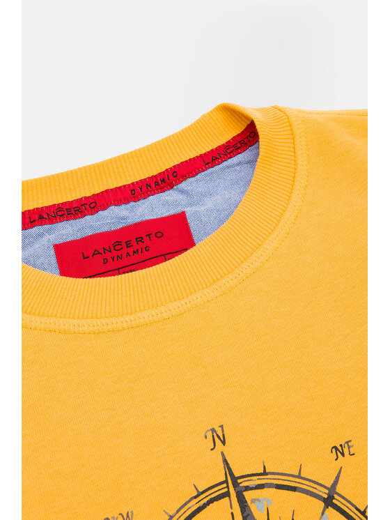 Lancerto Lancerto Bluza Omar Żółty Regular Fit