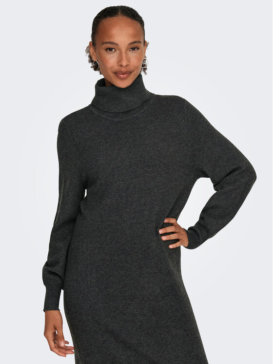 ONLY ONLY Trikotažinė suknelė 15309197 Pilka Comfort Fit