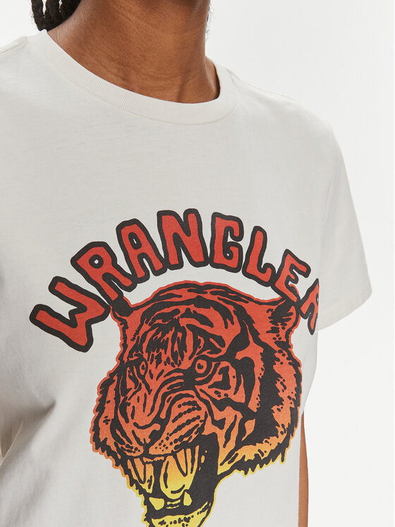 Wrangler Wrangler Marškinėliai 112350282 Balta Regular Fit