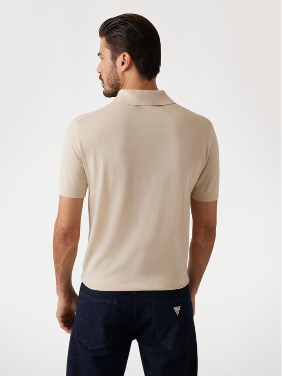 Guess Guess Sweter 173017 Beżowy Classic Fit