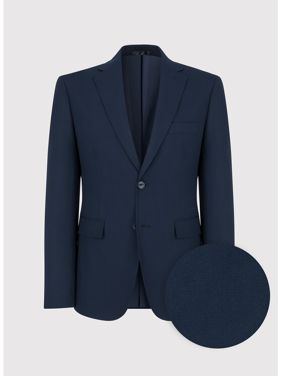 Pako Lorente Pako Lorente Marynarka P24SF-3X-017 Granatowy Slim Fit