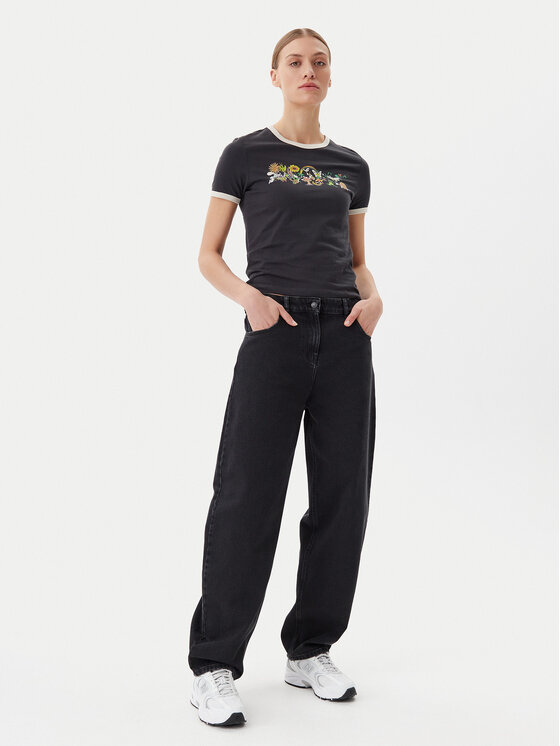Element Element Marškinėliai ELJZT00138 Juoda Regular Fit