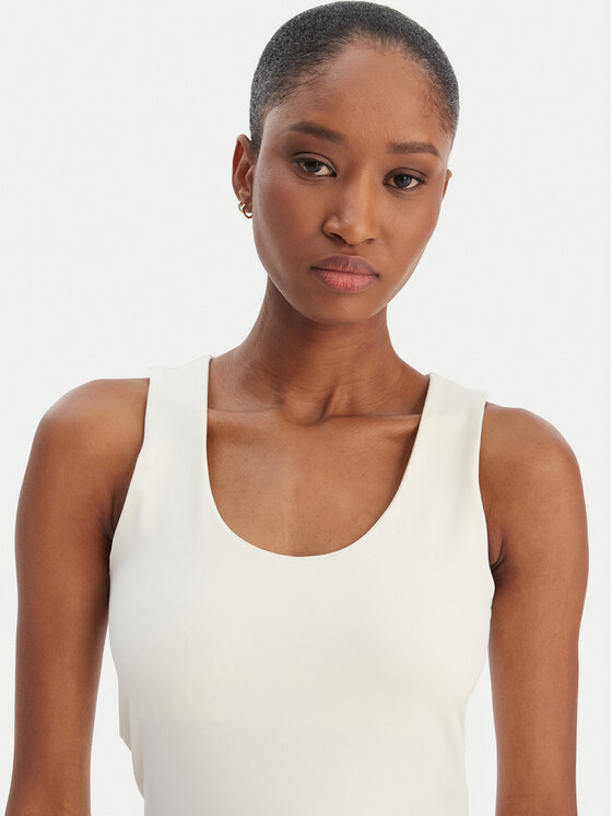 Marella Marella Top Tiglio 2615941051 Écru Slim Fit