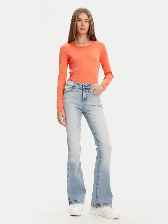 United Colors Of Benetton United Colors Of Benetton Bluzka 3GA2E16F9 Pomarańczowy Regular Fit
