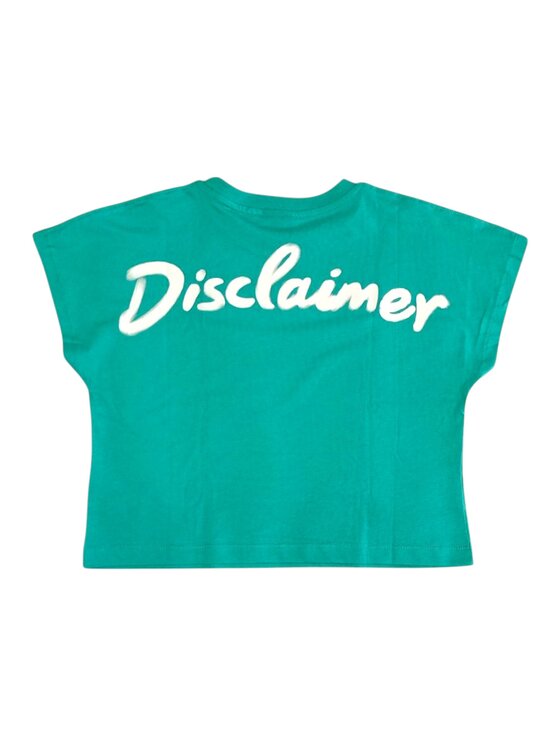 DISCLAIMER DISCLAIMER T-Shirt q-bab-69445 Zielony Regular Fit