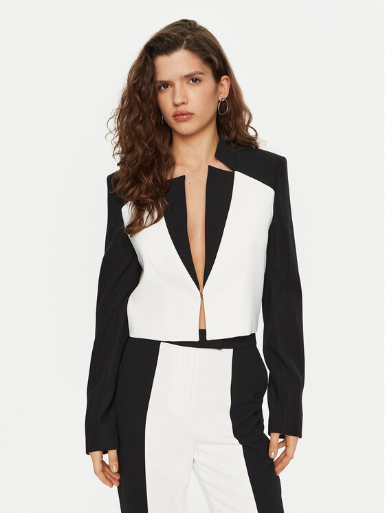 KARL LAGERFELD Sako A1W14044 Biela Relaxed Fit