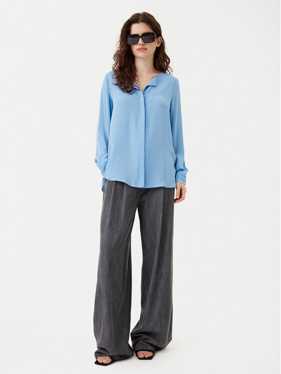 Vila Vila Сорочка Lucy 14044253 Голубий Regular Fit