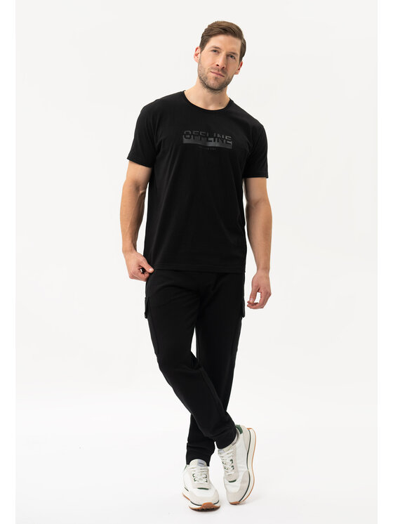 Volcano Volcano T-Shirt T-OFTEN Czarny Regular Fit