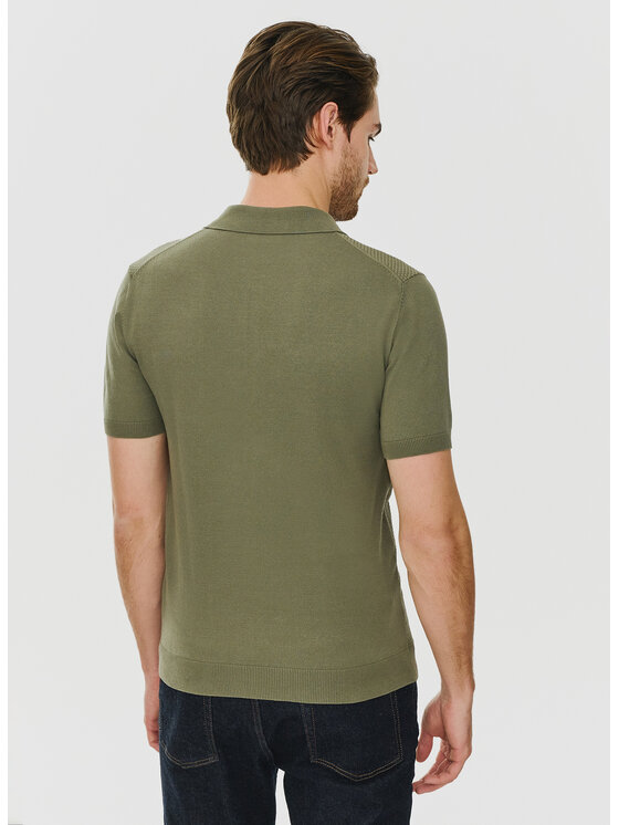 Pako Lorente Pako Lorente Polo P24SF-TX-002 Zielony Classic Fit