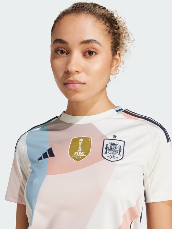 adidas adidas Koszulka techniczna Spain 25 (Women's Team) Away Jersey Biały Regular Fit