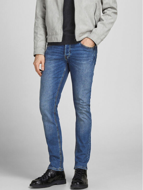 Jack & Jones Jack & Jones Jeansy Glenn 12184473 Modrá Slim Fit