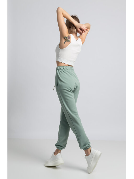 LaLupa LaLupa Spodnie piżamowe LA053 Zielony Comfortable Fit