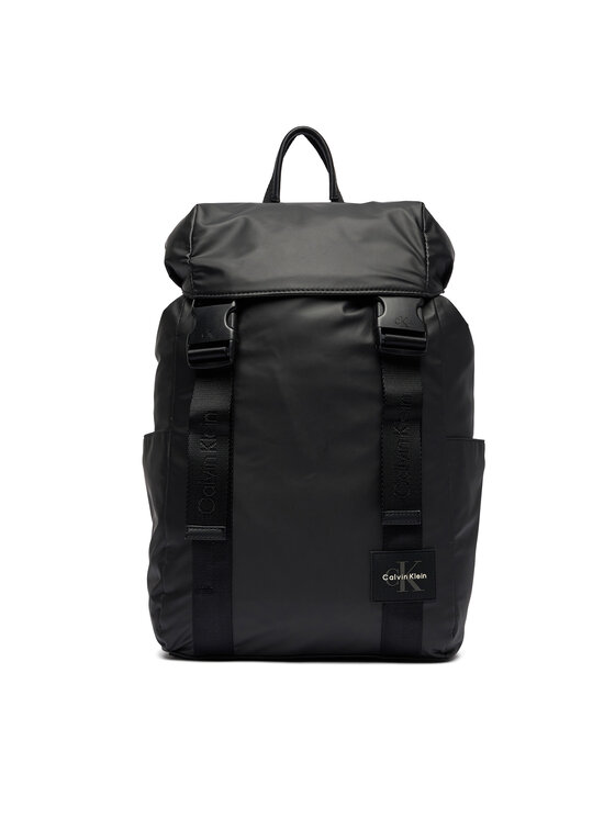 Calvin Klein Calvin Klein Nahrbtnik Rubberized Flap Backpack LV04D3479G Črna