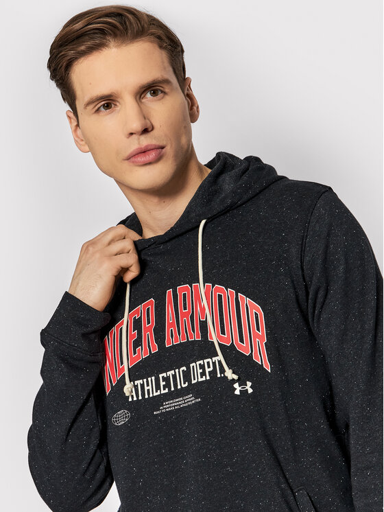 Under Armour Under Armour Bluza Ua Rival Terry Athletic Department 1370354 Czarny Regular Fit
