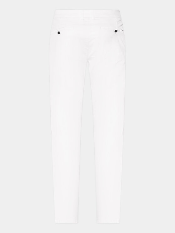 Lindbergh Lindbergh Pantaloni chino 30-005044 Alb Slim Fit