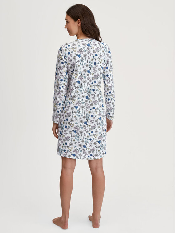 Calida Calida Koszula nocna 36456 Biały Comfortable Fit