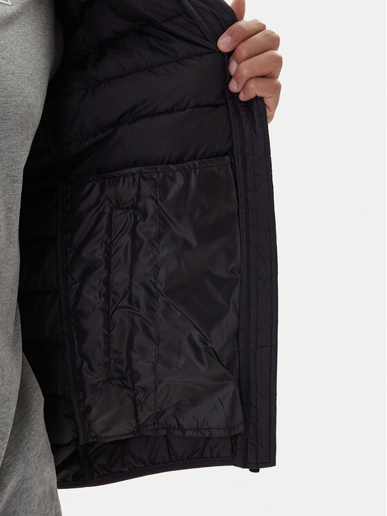 Kappa Kappa Átmeneti kabát Logo Astrom 34243TW Fekete Slim Fit