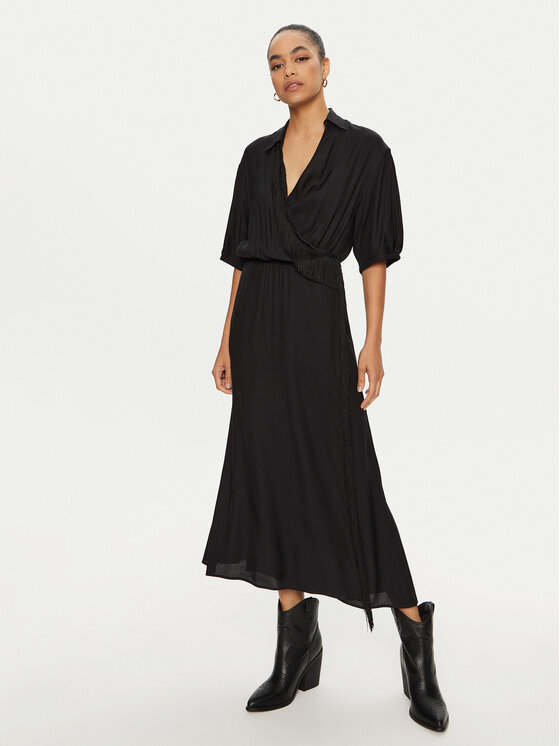 PINKO Letné šaty 103561 A1WV Čierna Regular Fit