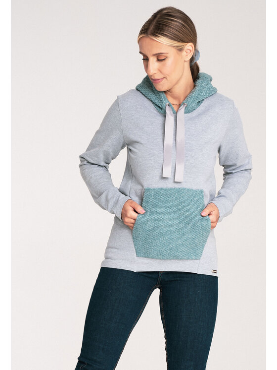 FIGL FIGLFIGL Felpa M1045 Verde Regular Fit