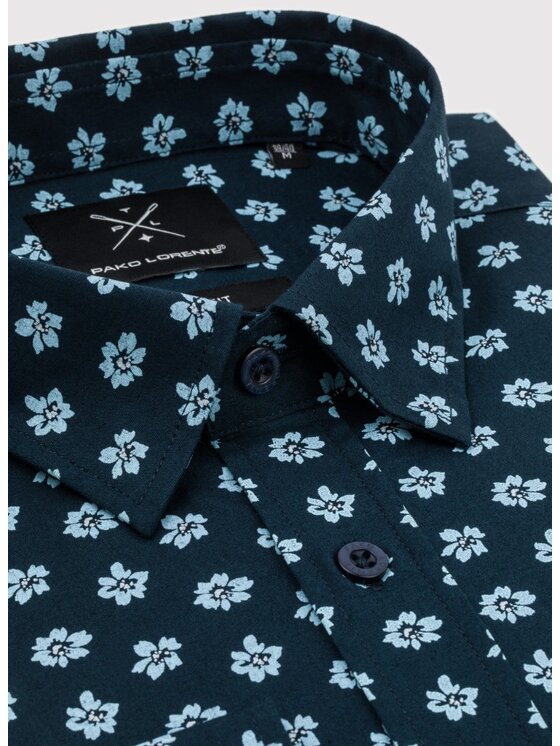 Pako Lorente Pako Lorente Koszula P24WN-1X-035 Granatowy Slim Fit